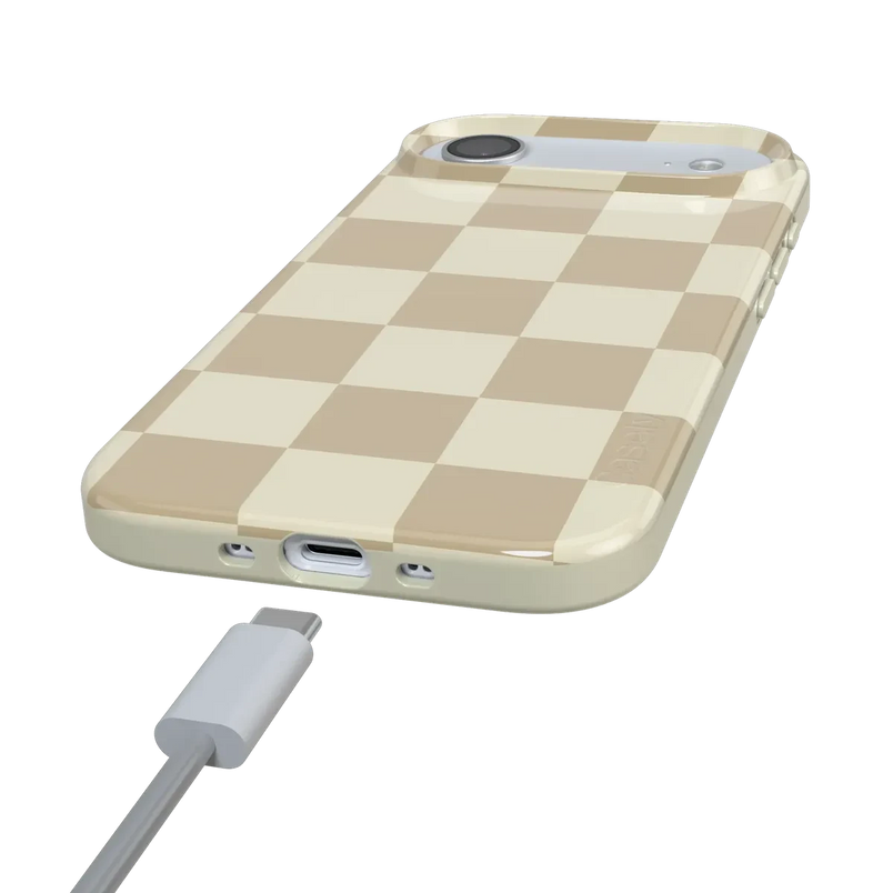 Fit Check | Neutral Checkerboard Case iPhone Case get.casely 
