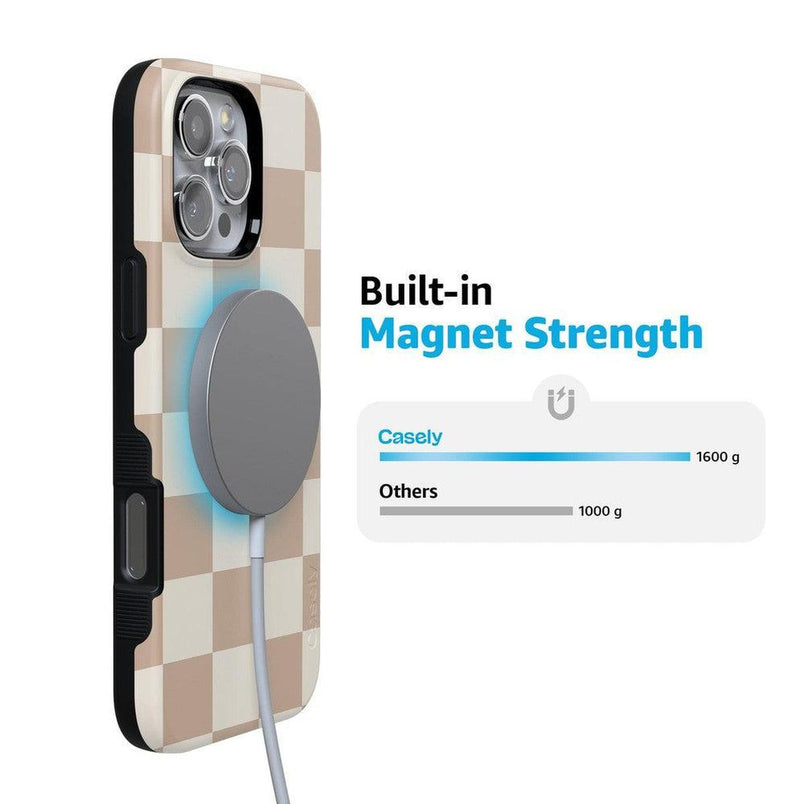 Fit Check | Neutral Checkerboard Case iPhone Case get.casely 
