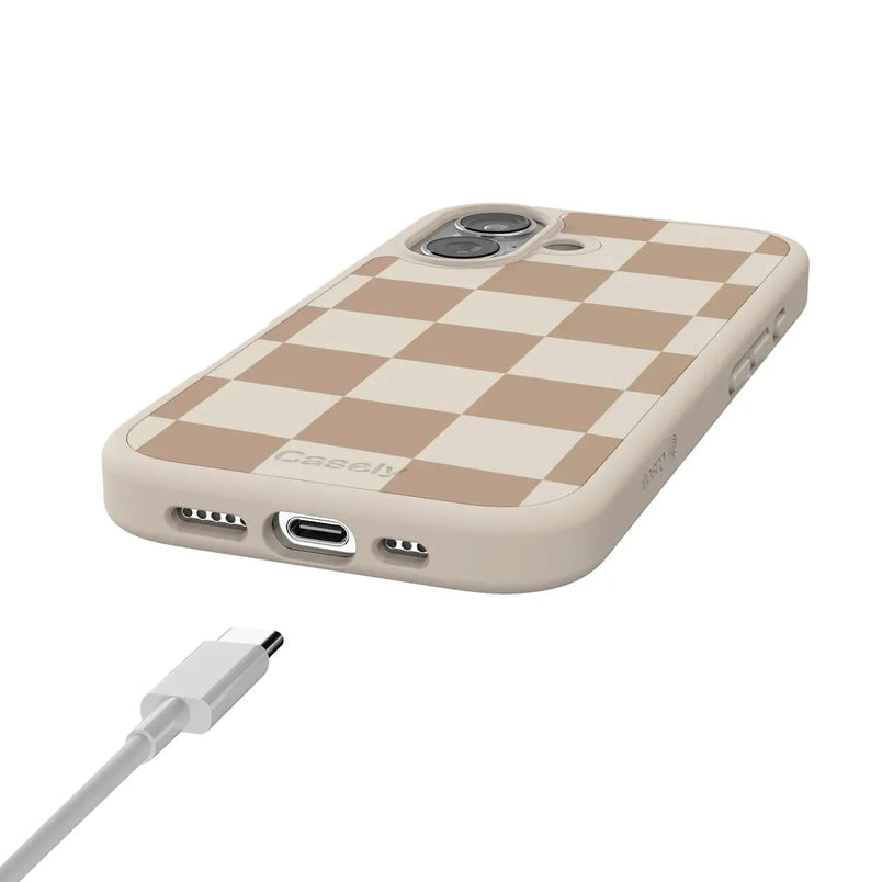 Fit Check | Neutral Checkerboard Case iPhone Case get.casely 