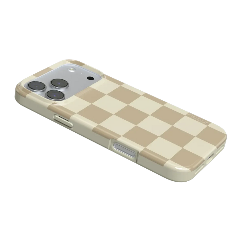 Fit Check | Neutral Checkerboard Case iPhone Case get.casely 
