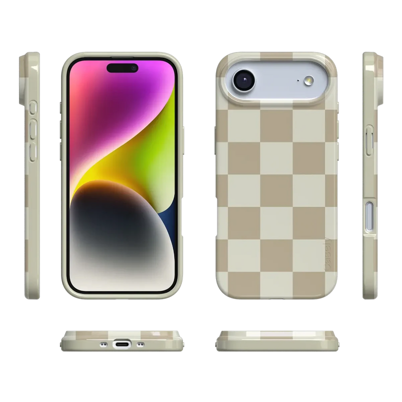 Fit Check | Neutral Checkerboard Case iPhone Case get.casely 