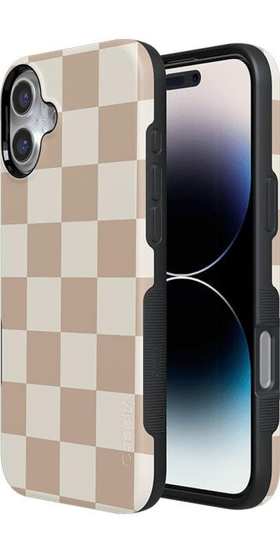 Fit Check | Neutral Checkerboard Case iPhone Case get.casely 