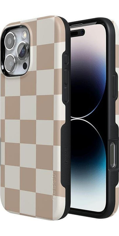 Fit Check | Neutral Checkerboard Case iPhone Case get.casely 