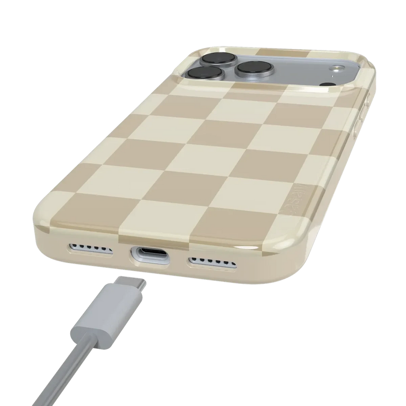 Fit Check | Neutral Checkerboard Case iPhone Case get.casely 