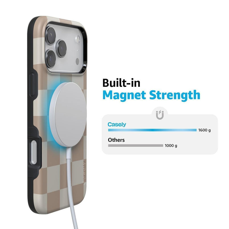 Fit Check | Neutral Checkerboard Case iPhone Case get.casely 