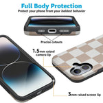 Fit Check | Neutral Checkerboard Case iPhone Case get.casely 