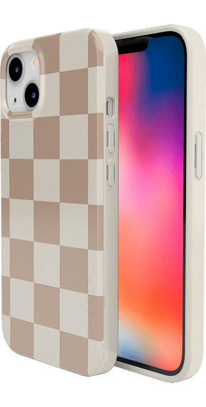 Fit Check | Neutral Checkerboard Case iPhone Case get.casely