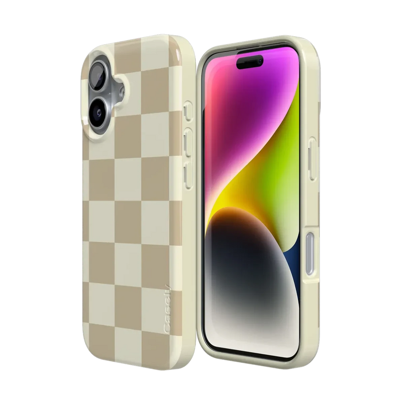 Fit Check | Neutral Checkerboard Case iPhone Case get.casely 