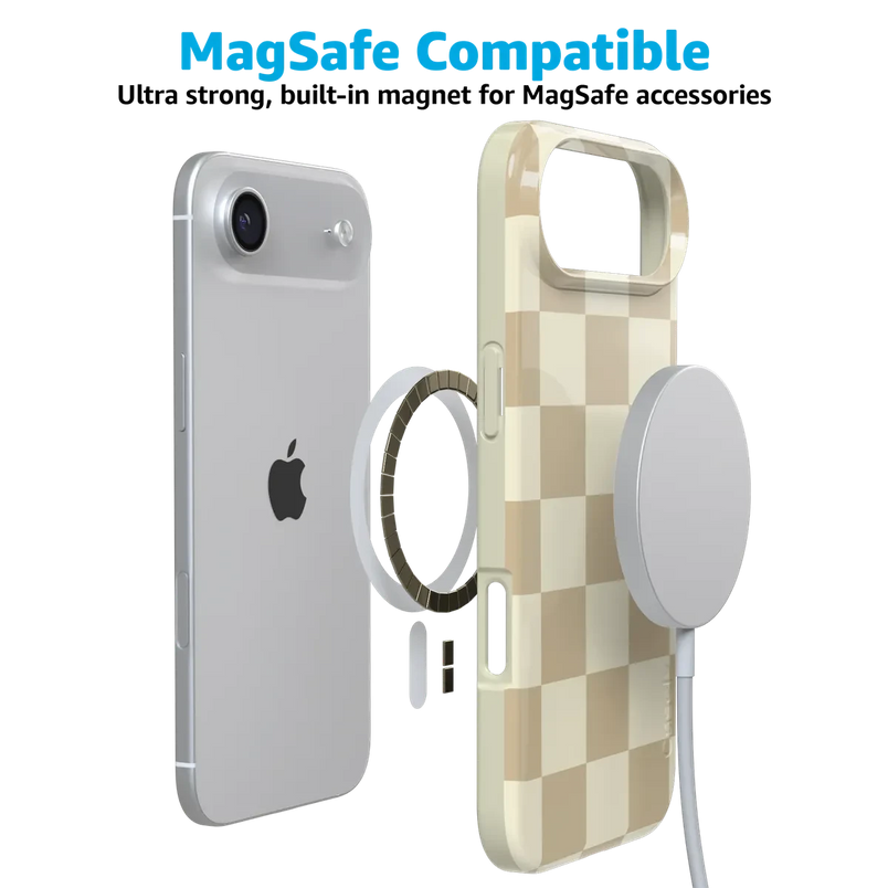 Fit Check | Neutral Checkerboard Case iPhone Case get.casely 