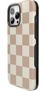 Fit Check | Neutral Checkerboard Case iPhone Case get.casely