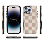 Fit Check | Neutral Checkerboard Case iPhone Case get.casely 