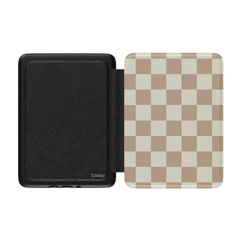Fit Check | Neutral Checkerboard Kindle Case Kindle Case get.casely 