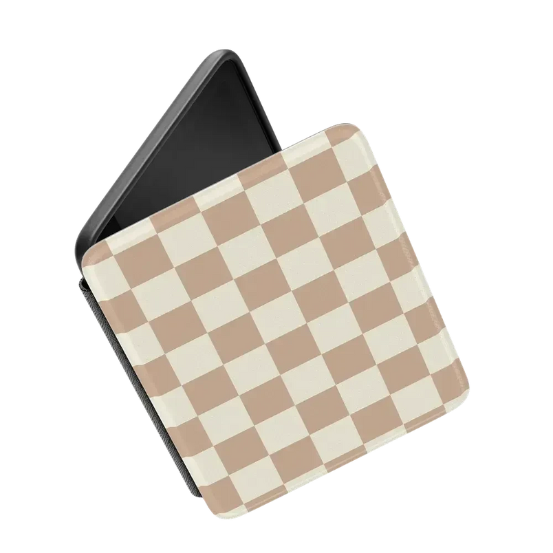 Fit Check | Neutral Checkerboard Kindle Case Kindle Case get.casely 