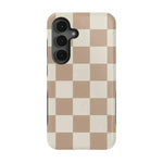 Fit Check | Neutral Checkerboard Samsung Case Samsung Case Casetry Bold Flex + MagSafe® Galaxy S25 