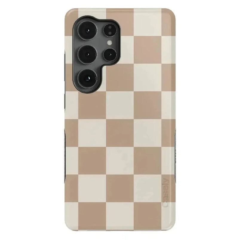 Fit Check | Neutral Checkerboard Samsung Case Samsung Case Casetry Bold Flex + MagSafe® Galaxy S25 Ultra 