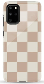 Fit Check | Neutral Checkerboard Samsung Case Samsung Case Casetry Essential Galaxy S20 Plus