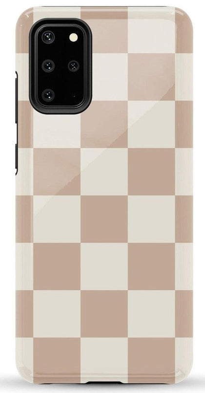 Fit Check | Neutral Checkerboard Samsung Case Samsung Case Casetry Essential Galaxy S20 Plus