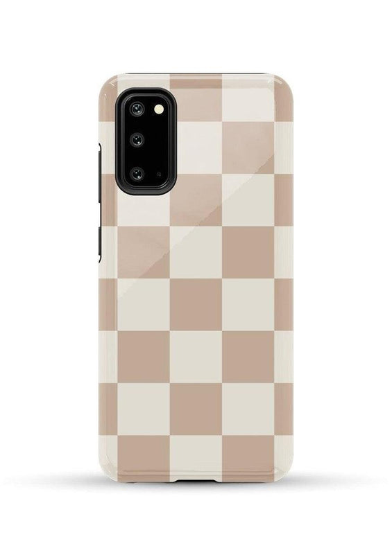 Fit Check | Neutral Checkerboard Samsung Case Samsung Case Casetry Essential Galaxy S20