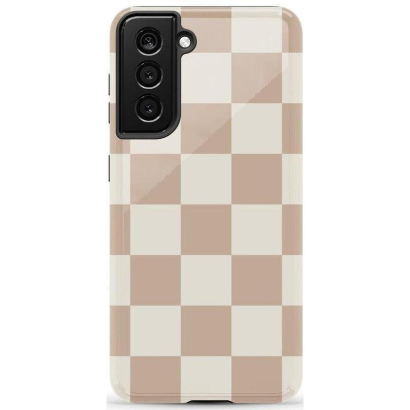 Fit Check | Neutral Checkerboard Samsung Case Samsung Case Casetry Essential Galaxy S22