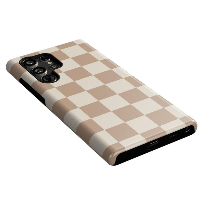 Fit Check | Neutral Checkerboard Samsung Case Samsung Case Casetry 