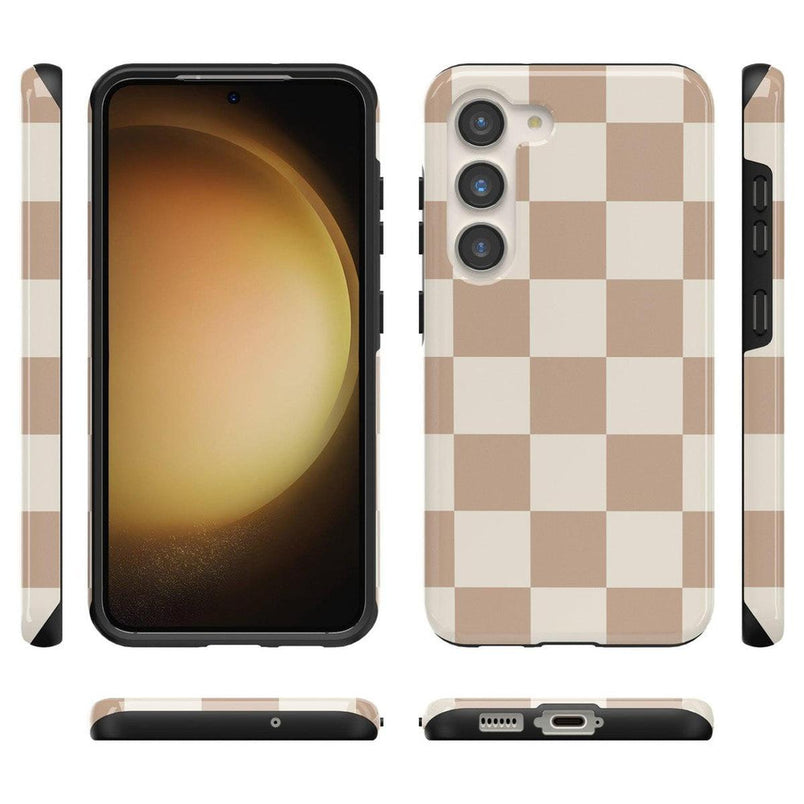 Fit Check | Neutral Checkerboard Samsung Case Samsung Case Casetry 
