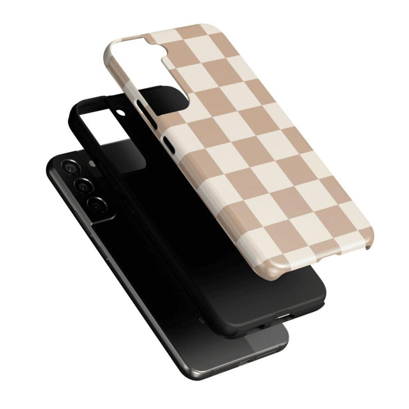 Fit Check | Neutral Checkerboard Samsung Case Samsung Case Casetry 
