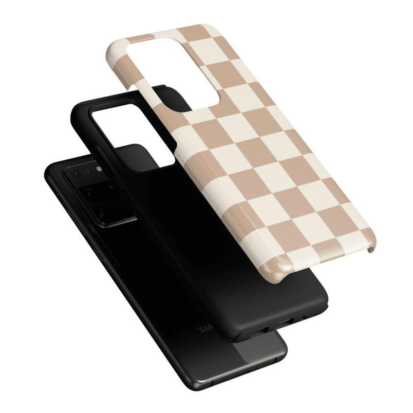 Fit Check | Neutral Checkerboard Samsung Case Samsung Case Casetry 