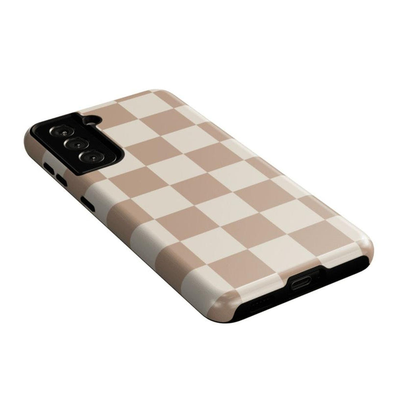 Fit Check | Neutral Checkerboard Samsung Case Samsung Case Casetry 