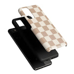 Fit Check | Neutral Checkerboard Samsung Case Samsung Case Casetry 