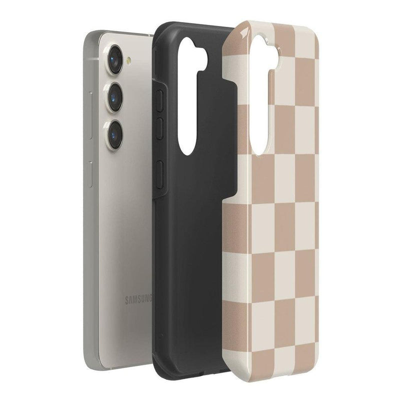 Fit Check | Neutral Checkerboard Samsung Case Samsung Case Casetry 