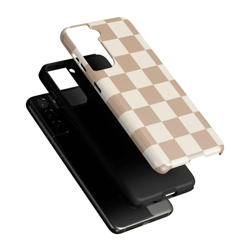 Fit Check | Neutral Checkerboard Samsung Case Samsung Case Casetry 