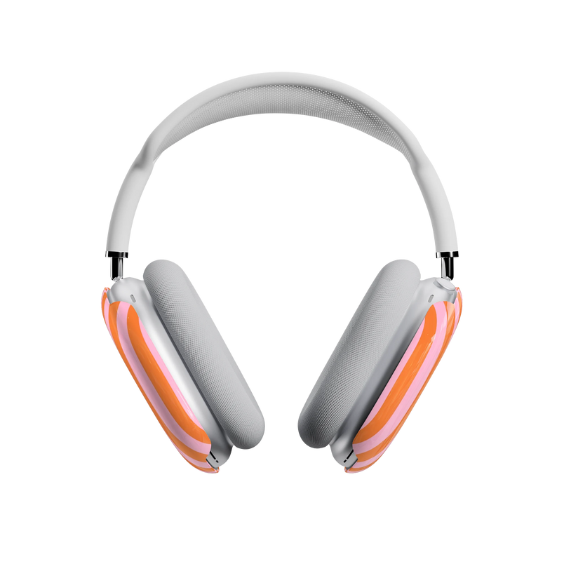 Perfect Stripes | Orange & Pink Stripes AirPods Max Case