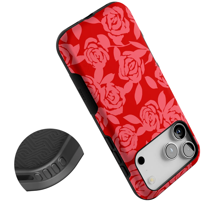 Final Rose | Red & Pink Floral Case
