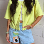 Flat Curb Chain Phone Chain | Pura Vida x Casely Phone Chain Pura Vida Bracelets 