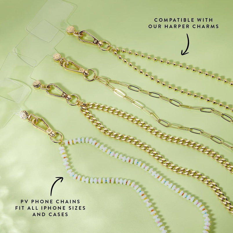 Flat Curb Chain Phone Chain | Pura Vida x Casely Phone Chain Pura Vida Bracelets 