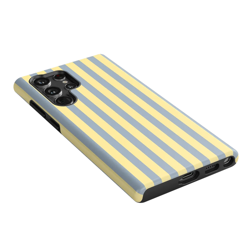 Coastline Stripes | Blue & Yellow Case