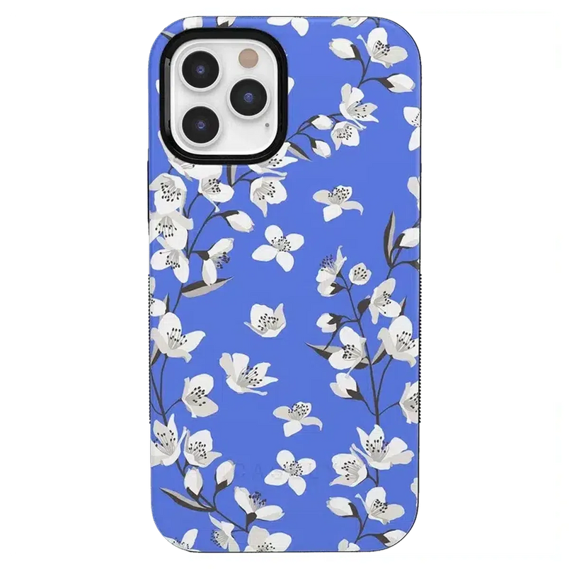 Floral Forest | Blue Cherry Blossom Floral Case iPhone Case get.casely Bold iPhone 12 Pro Max 