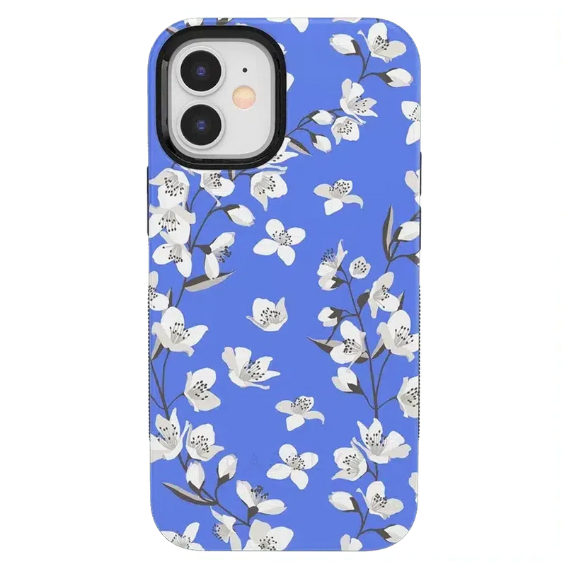 Floral Forest | Blue Cherry Blossom Floral Case iPhone Case get.casely Bold iPhone 12 