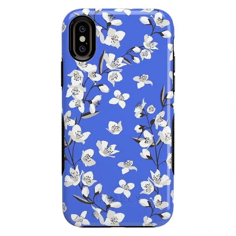 Floral Forest | Blue Cherry Blossom Floral Case iPhone Case get.casely Bold iPhone XS Max 