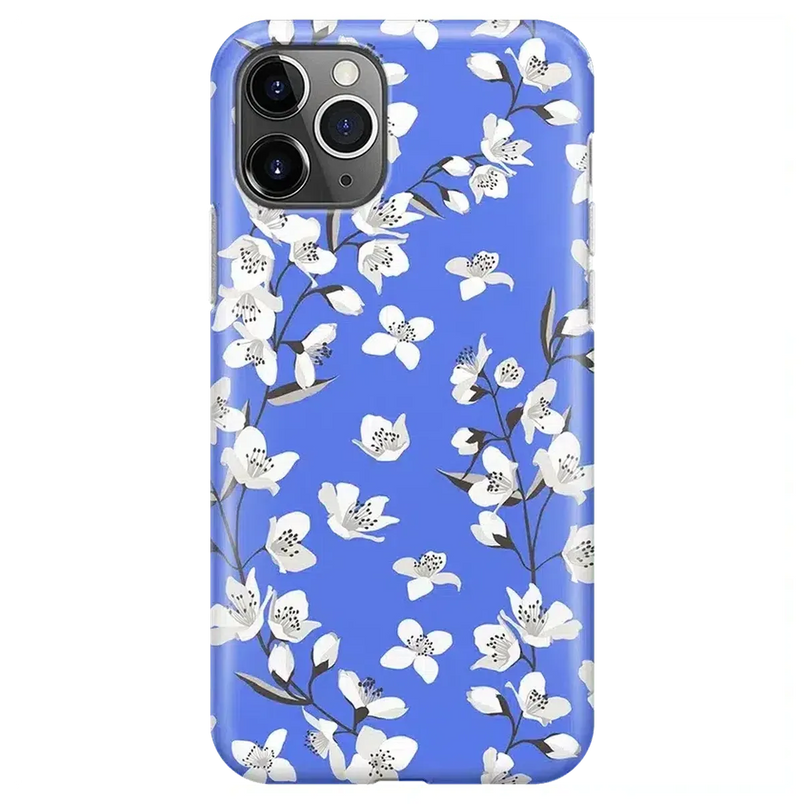 Floral Forest | Blue Cherry Blossom Floral Case iPhone Case get.casely Classic iPhone 11 Pro 