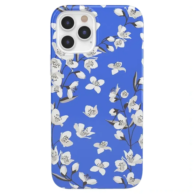 Floral Forest | Blue Cherry Blossom Floral Case iPhone Case get.casely Classic iPhone 12 Pro Max 