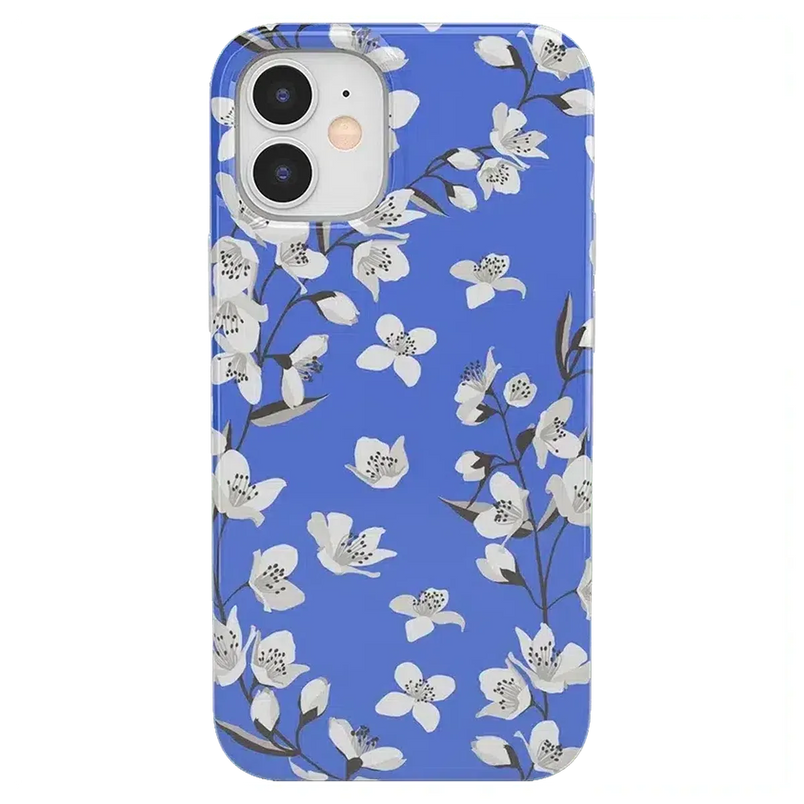 Floral Forest | Blue Cherry Blossom Floral Case iPhone Case get.casely Classic iPhone 12 