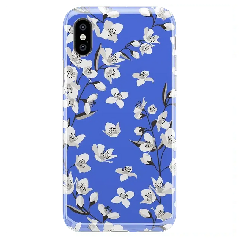 Floral Forest | Blue Cherry Blossom Floral Case iPhone Case get.casely Classic iPhone X / XS 