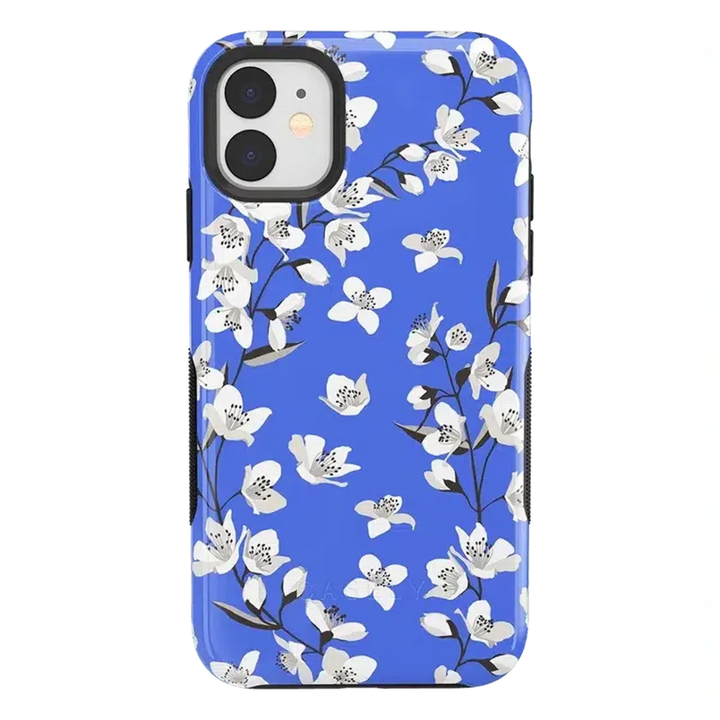 Floral Forest | Blue Cherry Blossom Floral Case iPhone Case get.casely 