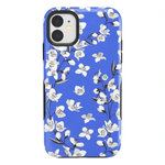 Floral Forest | Blue Cherry Blossom Floral Case iPhone Case get.casely 