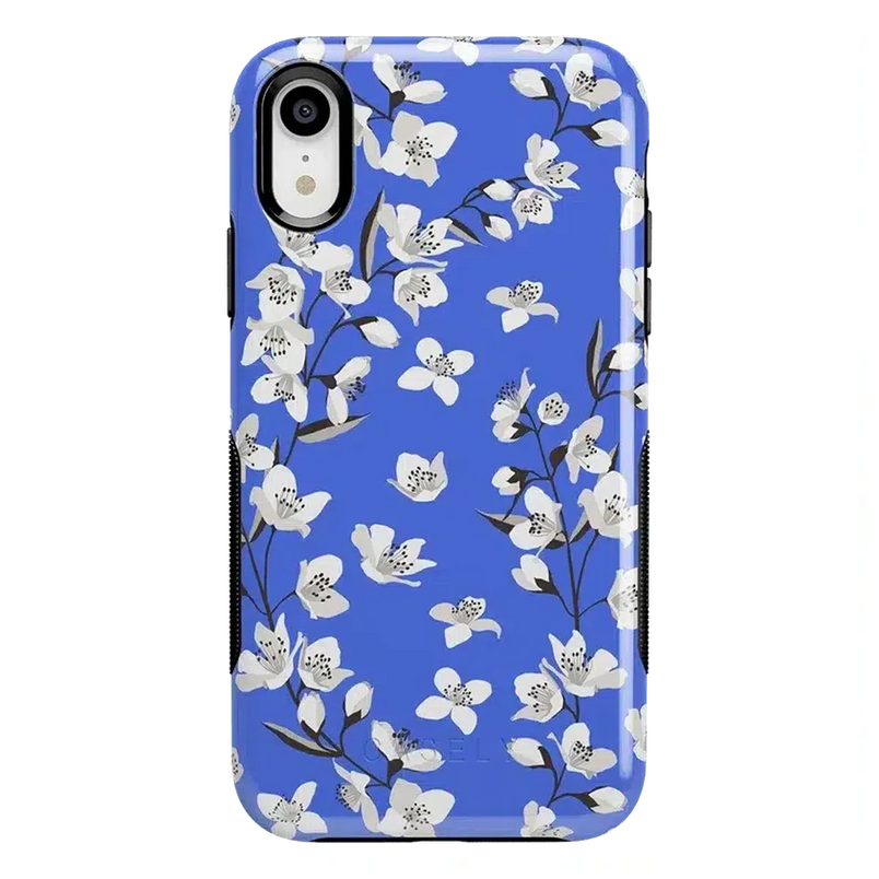 Floral Forest | Blue Cherry Blossom Floral Case iPhone Case get.casely 