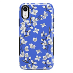 Floral Forest | Blue Cherry Blossom Floral Case iPhone Case get.casely 