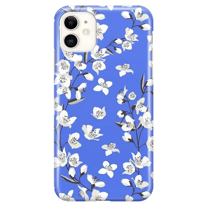 Floral Forest | Blue Cherry Blossom Floral Case iPhone Case get.casely 
