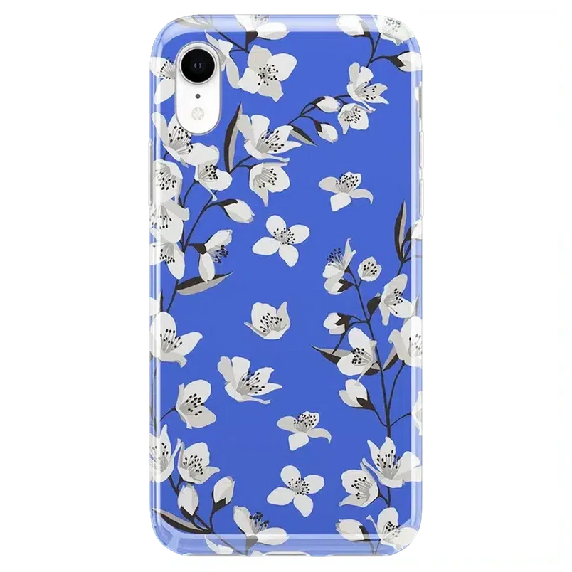 Floral Forest | Blue Cherry Blossom Floral Case iPhone Case get.casely 
