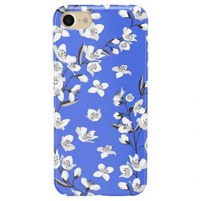 Floral Forest | Blue Cherry Blossom Floral Case iPhone Case get.casely 